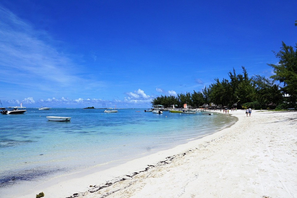Travellers checking in at a waterfront luxury hotel
