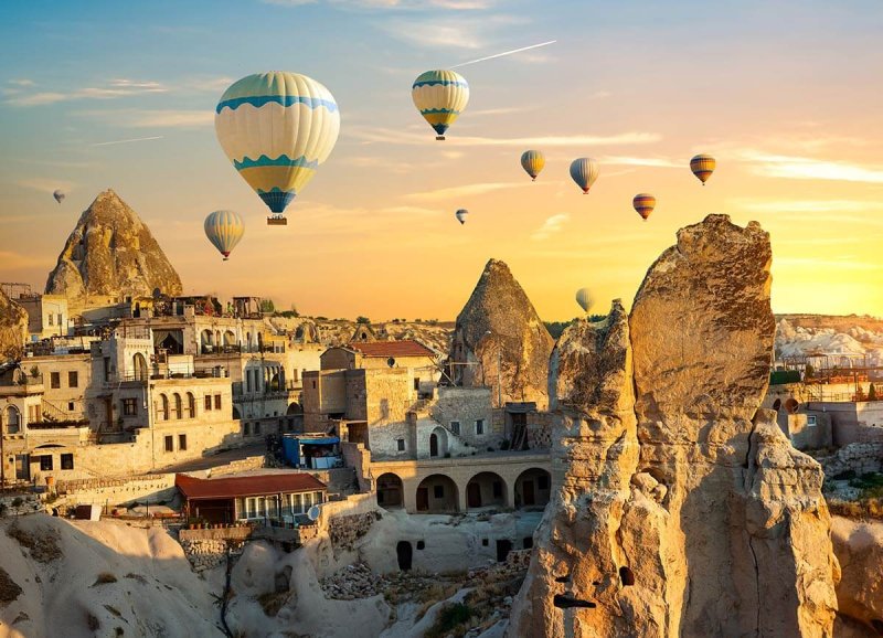 Traveller enjoying a warm Middle Eastern and North African escape